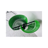 T-500W tulip turbine rotor viewed from above showing the curved green petal profile