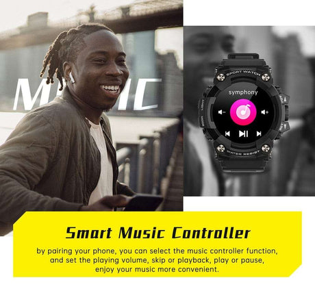 T6 Smart Watch Waterproof iOS Android Watchs BushLine Green