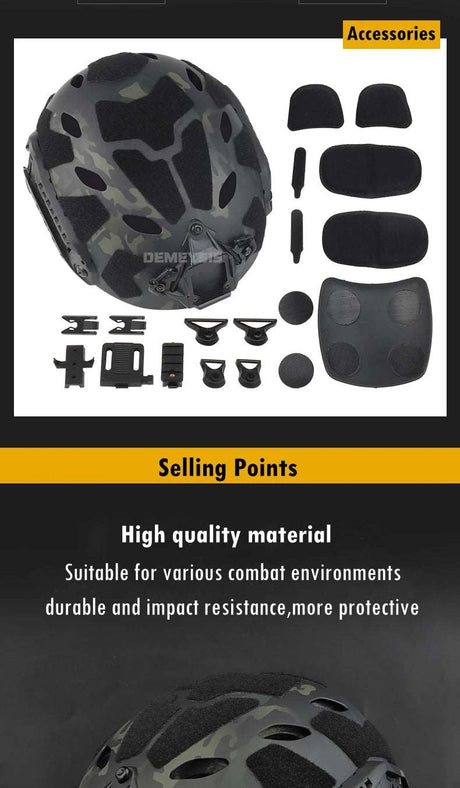 Tactical Active Sports Safety Helmet Helmets & Packs  