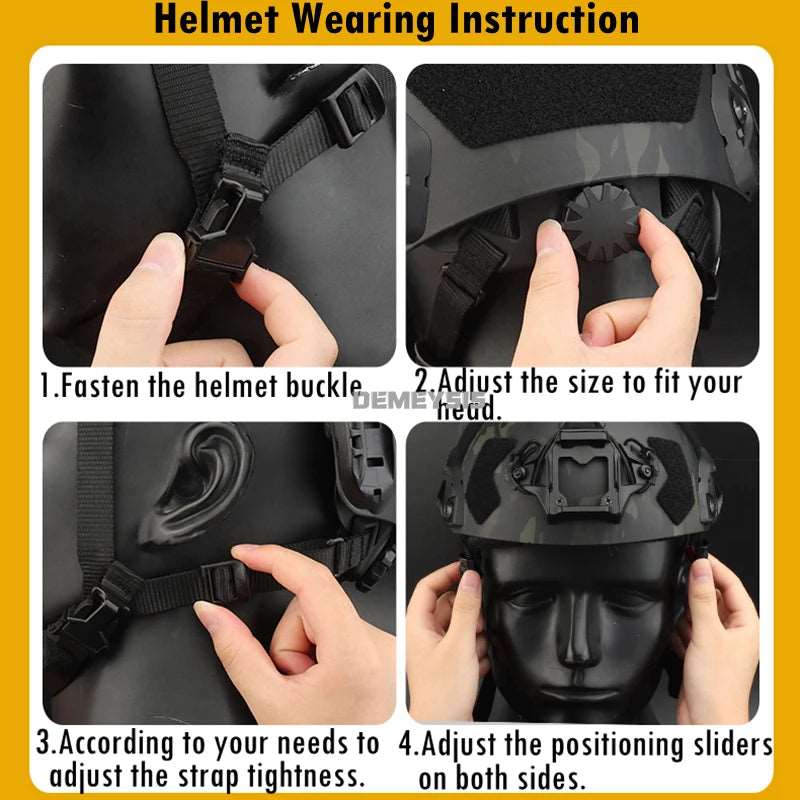 Tactical Active Sports Safety Helmet Helmets & Packs  BushLine