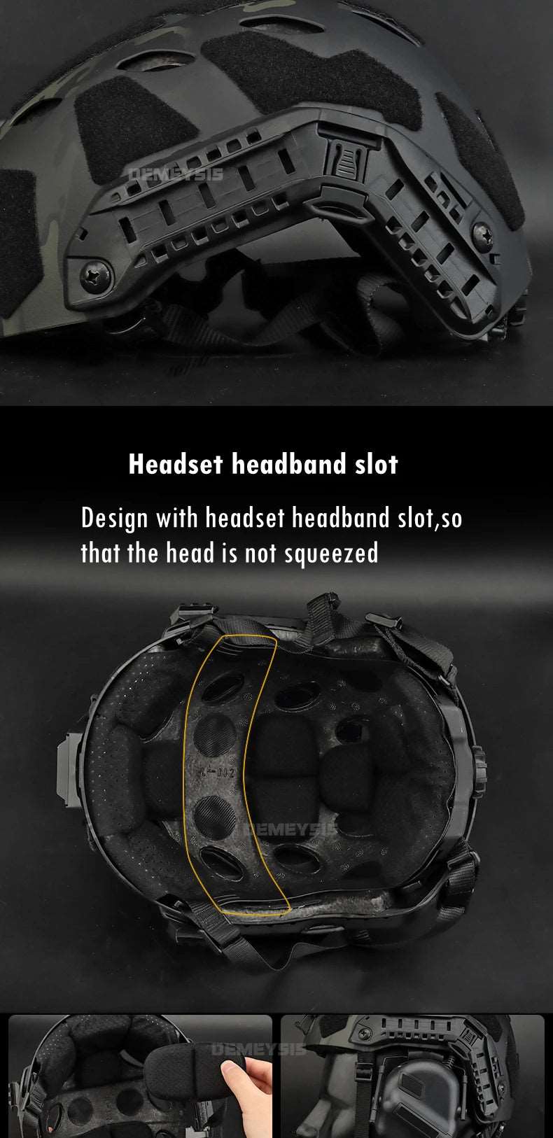 Tactical Active Sports Safety Helmet Helmets & Packs  BushLine