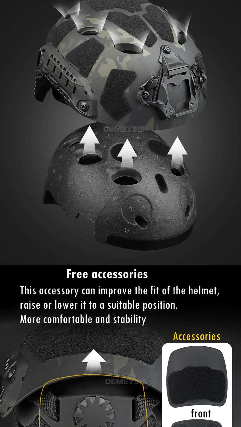 Tactical Active Sports Safety Helmet Helmets & Packs  BushLine