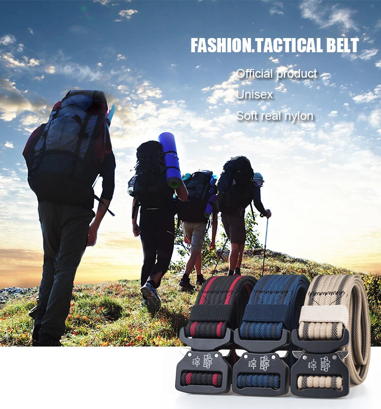 Tactical Belt Strong 1200D Real Nylon Quick Release tacticle clothing  BushLine