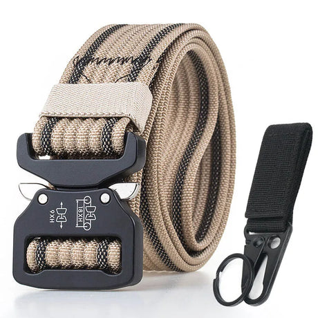 Tactical Belt Strong 1200D Real Nylon Quick Release tacticle clothing BushLine Khaki set 125cm