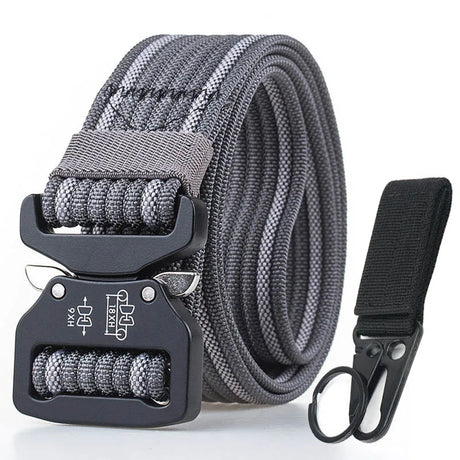 Tactical Belt Strong 1200D Real Nylon Quick Release tacticle clothing BushLine Dark gray set 125cm