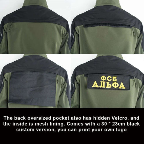 Tactical Fleece Jacket Waterproof Softshell Windbreaker Jackets  