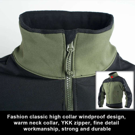 Tactical Fleece Jacket Waterproof Softshell Windbreaker Jackets  