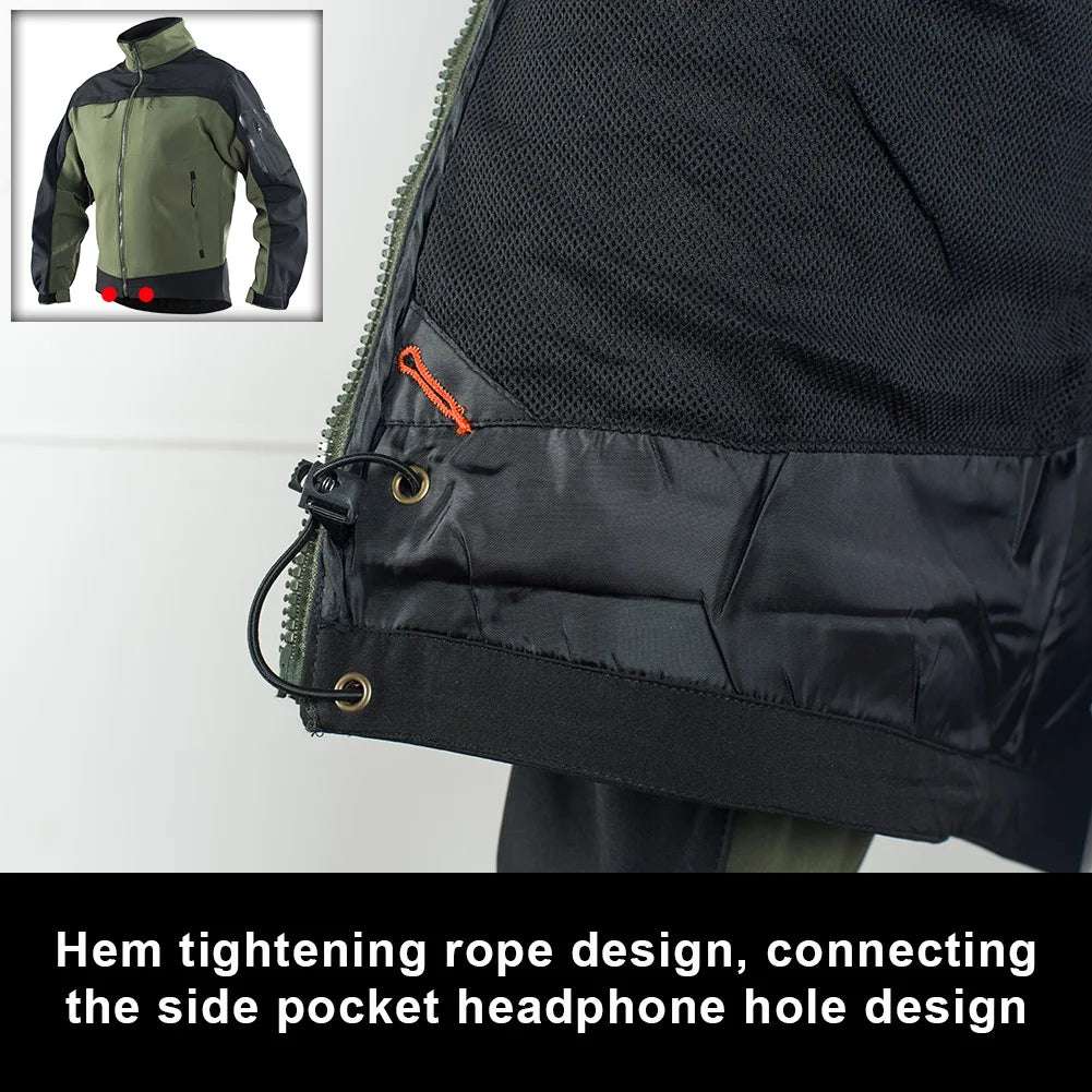 Tactical Fleece Jacket Waterproof Softshell Windbreaker Jackets  BushLine