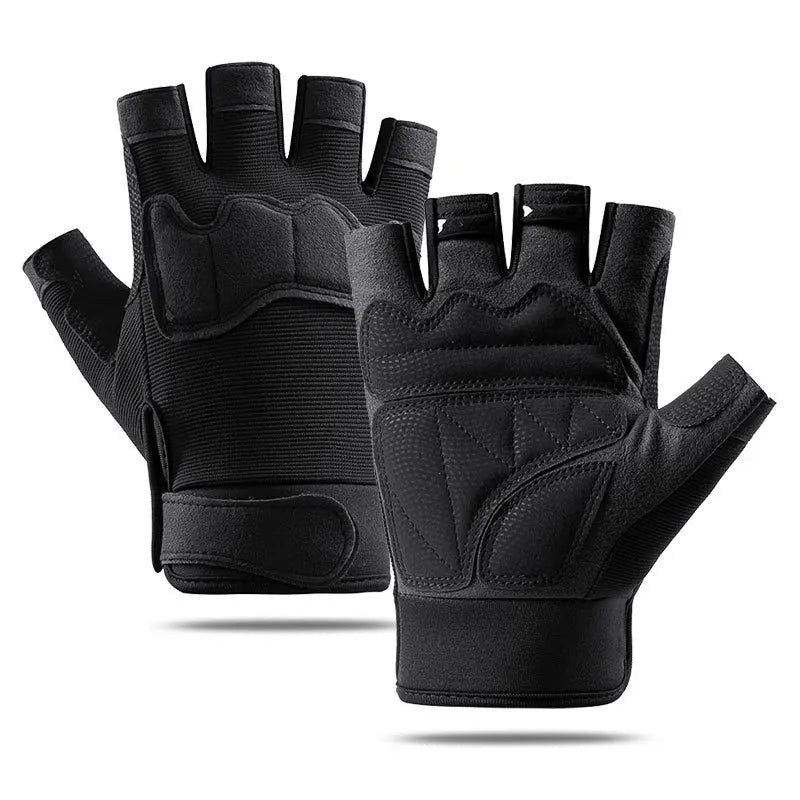 Tactical Gloves Half Finger Outdoor Mountaineering Cycling Wear-resistant Breathable gloves  