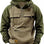 Tactical Half-Zip Workwear Hoodie, Multi-Pocket outdoor equipment  