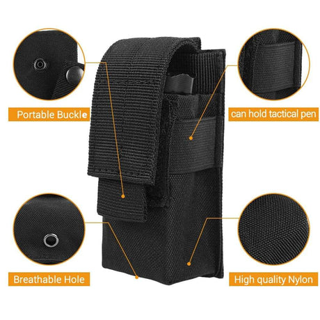 Tactical Pouch Torch Knife Holster Molle Accessories  