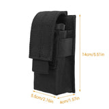 Tactical Pouch Torch Knife Holster Molle Accessories BushLine Black