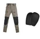 Tactical Uniform Pants and Shirt with Pads Outdoor Clothing  