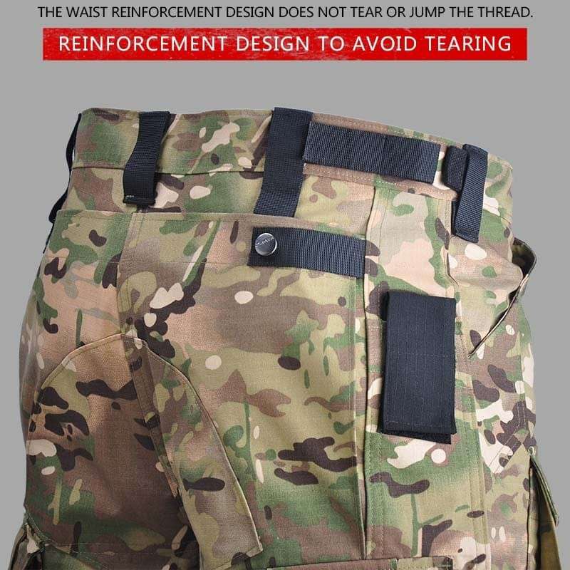 Tactical Uniform Pants and Shirt with Pads Outdoor Clothing  
