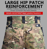 Tactical Uniform Pants and Shirt with Pads Outdoor Clothing  