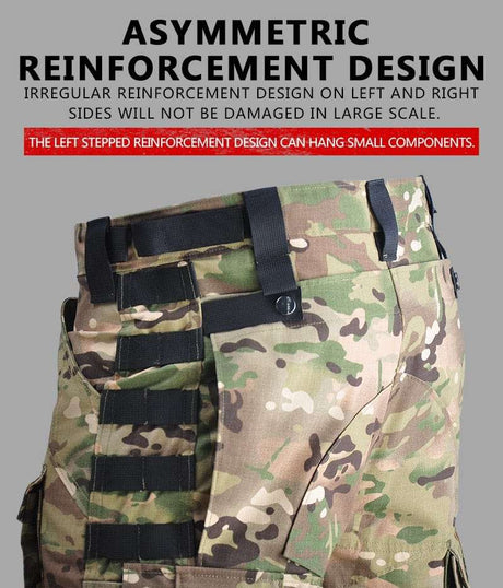 Tactical Uniform Pants and Shirt with Pads Outdoor Clothing  