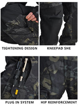 Tactical Uniform Pants and Shirt with Pads Outdoor Clothing  BushLine