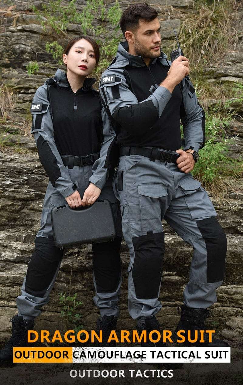 Tactical Uniform Pants and Shirt with Pads Outdoor Clothing  BushLine