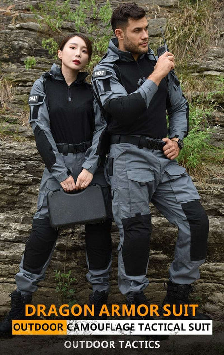 Tactical Uniform Pants and Shirt with Pads Outdoor Clothing  BushLine