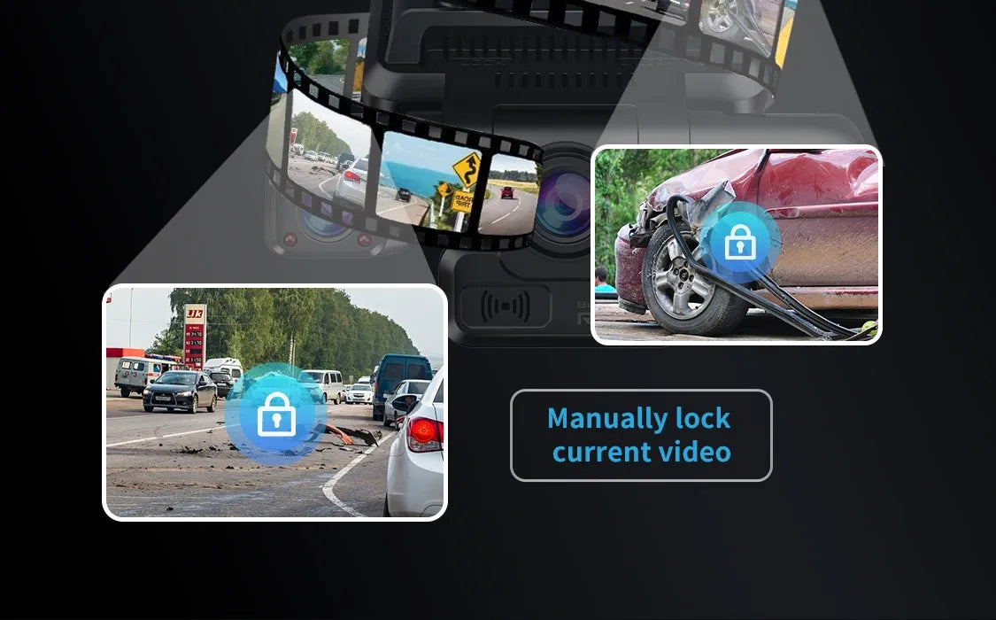 TiESFONG i7pro 4CH GPS Radar Dash Cam 360 24H Parking Monitor Smart Technology  BushLine