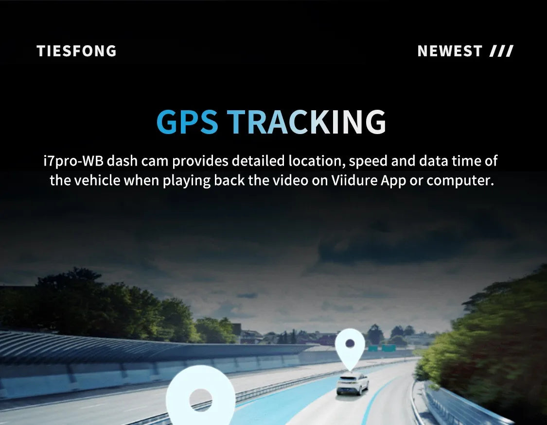 TiESFONG i7pro 4CH GPS Radar Dash Cam 360 24H Parking Monitor Smart Technology  BushLine
