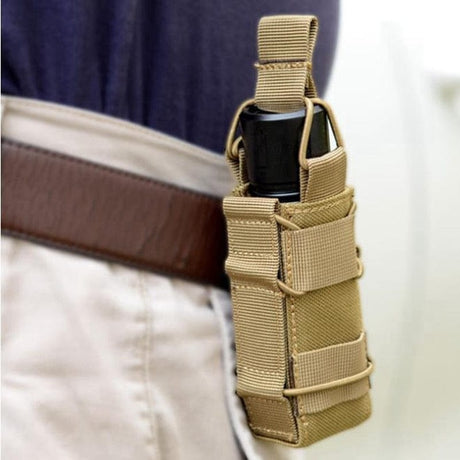 Torch Multitool Pouch Flashlight Holster Molle Accessories BushLine tan