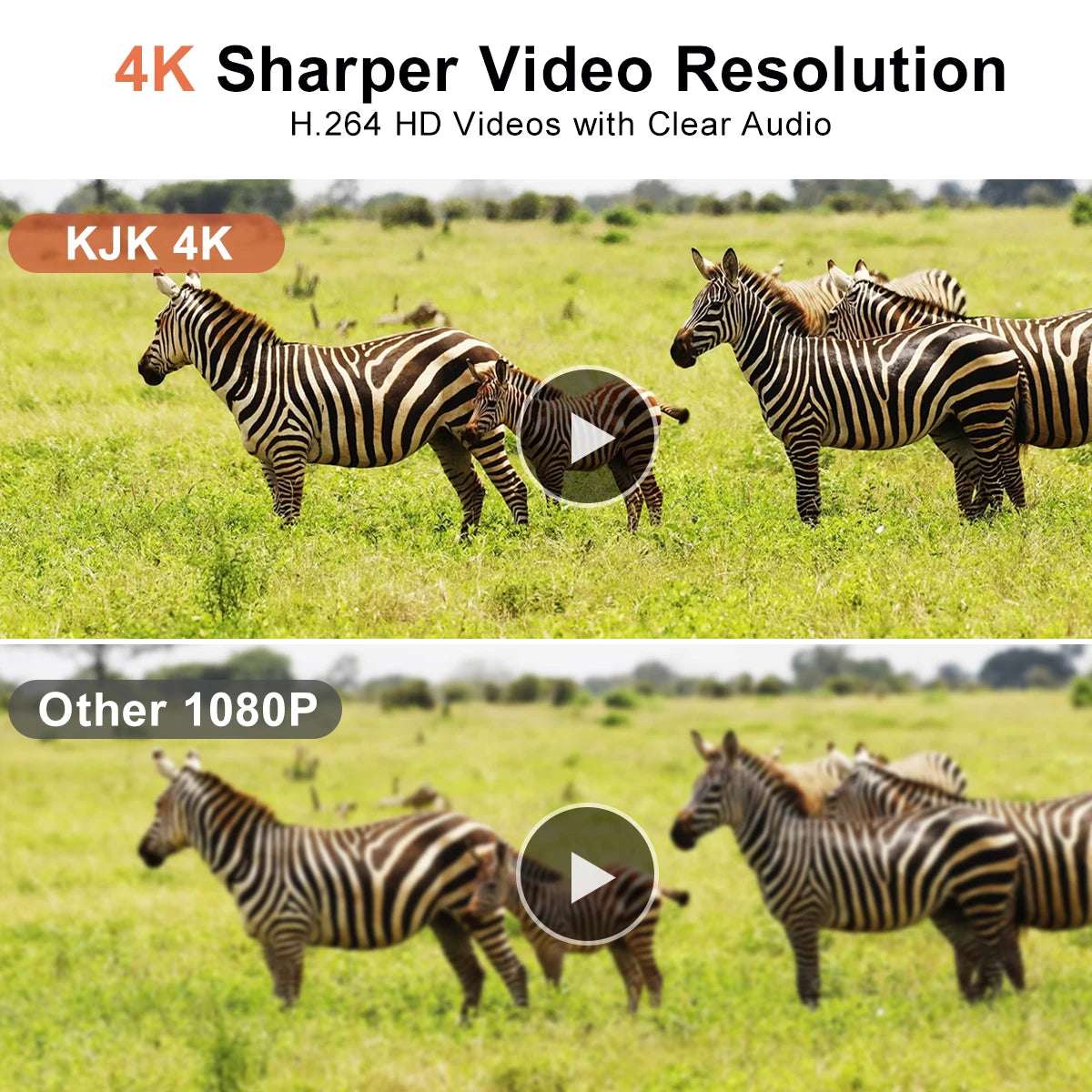 Trail Camera Wi-Fi 4K 48MP Night Vision 0.05s Motion Activated Security Cameras  