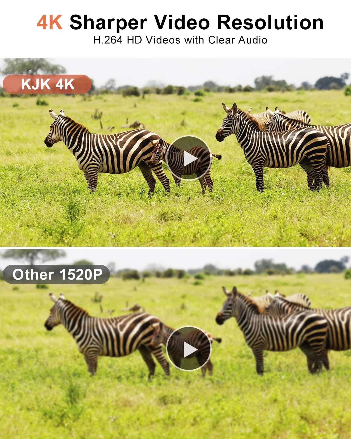 Trail Camera Wi-Fi 4K 48MP Night Vision 0.05s Motion Activated Security Cameras  