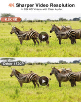 Trail Camera Wi-Fi 4K 48MP Night Vision 0.05s Motion Activated Security Cameras  