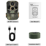 Trail Camera Wi-Fi 4K 48MP Night Vision 0.05s Motion Activated Security Cameras  BushLine