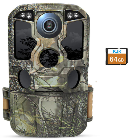 Trail Camera Wi-Fi 4K 48MP Night Vision 0.05s Motion Activated Security Cameras BushLine with 64GB Card