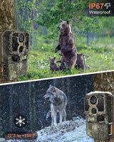 Trail Camera Wi-Fi 4K 48MP Night Vision 0.05s Motion Activated Security Cameras  BushLine