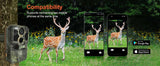 Trail Camera Wi-Fi 4K 48MP Night Vision 0.05s Motion Activated Security Cameras  BushLine