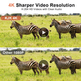 Trail Camera WiFi 4K 48MP Infrared Night Vision 0.05s Motion Activated Security Cameras  