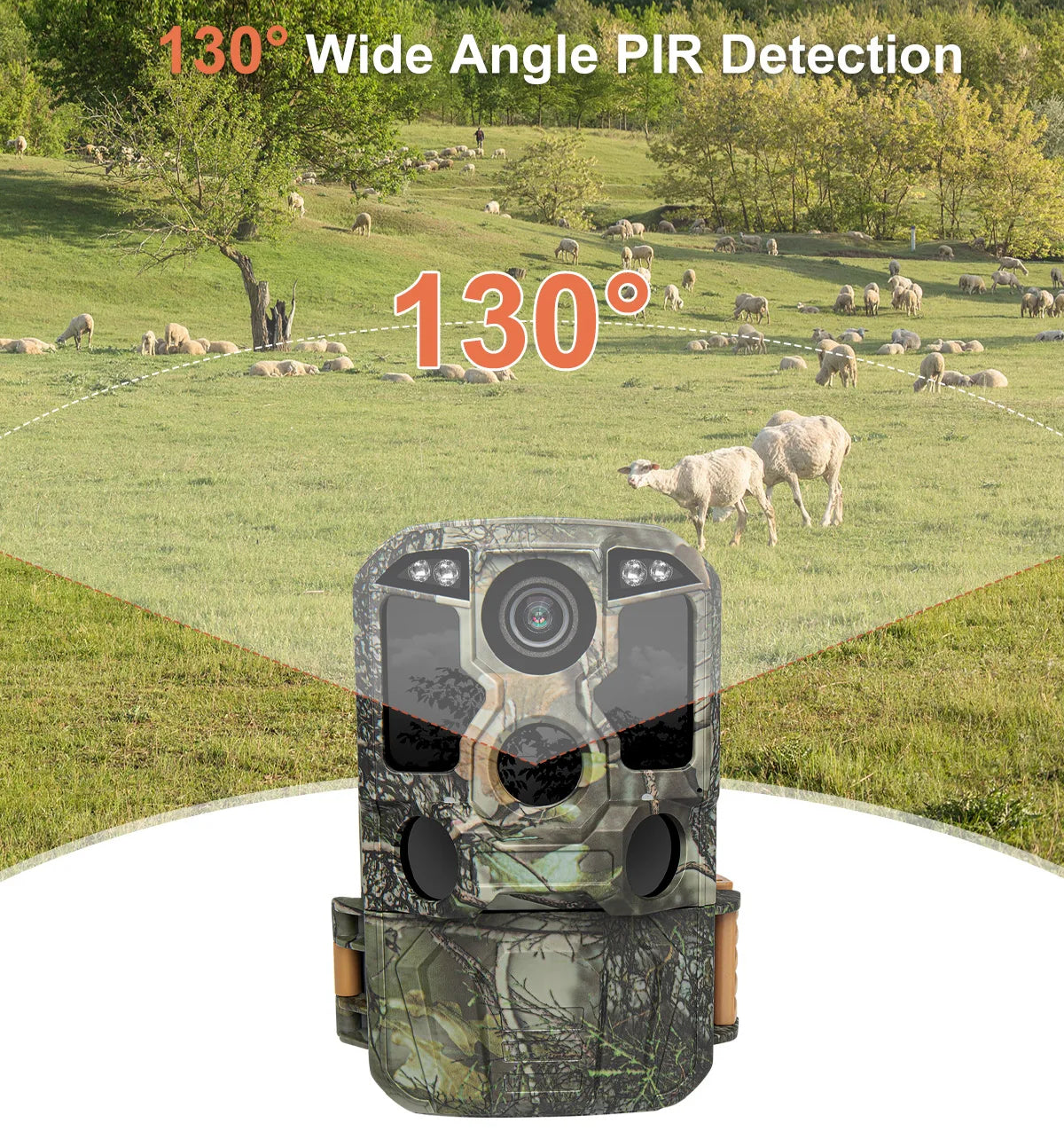 Trail Camera WiFi 4K 48MP Infrared Night Vision 0.05s Motion Activated Security Cameras  