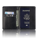 Travel Friendly Leather Passport Cover outdoor equipment  BushLine