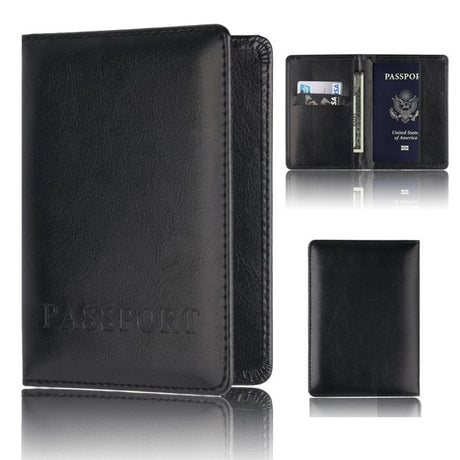 Travel Friendly Leather Passport Cover outdoor equipment  BushLine
