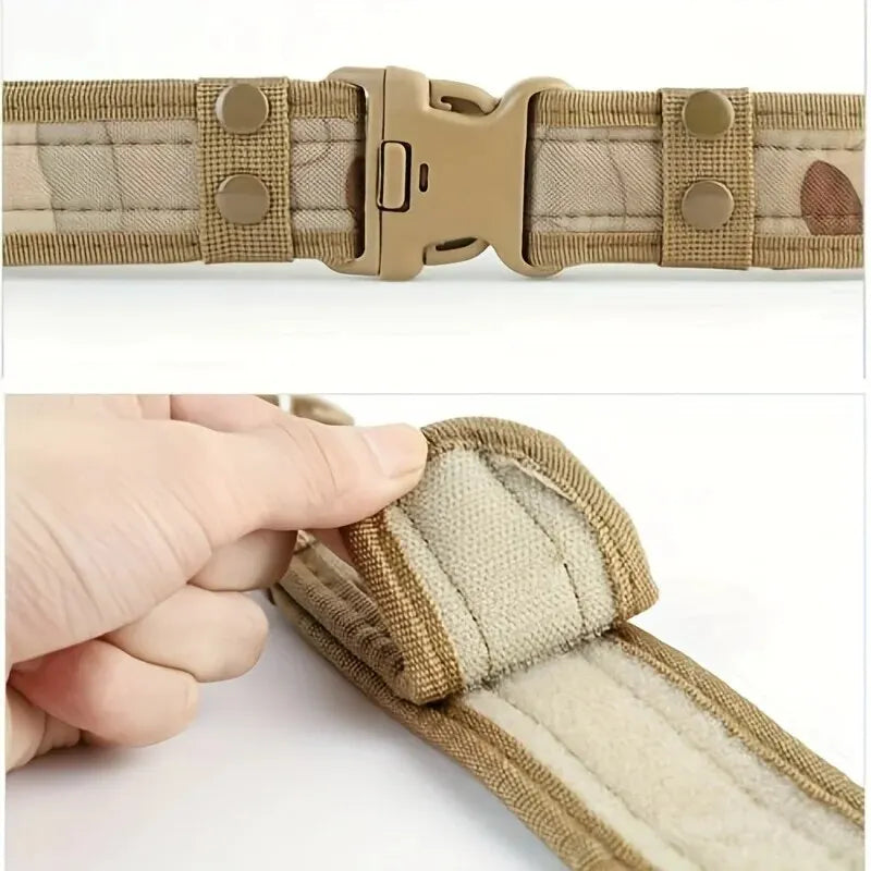 Unisex 130cm Canvas Belt-Quick-Release tacticle clothing  