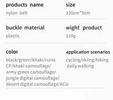 Unisex 130cm Canvas Belt-Quick-Release tacticle clothing  