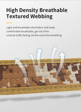 Unisex 130cm Canvas Belt-Quick-Release tacticle clothing  