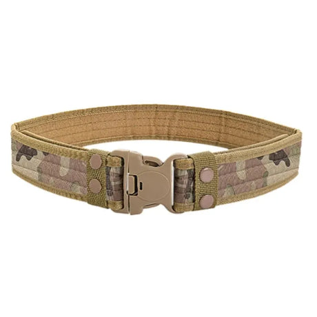 Unisex 130cm Canvas Belt-Quick-Release tacticle clothing  