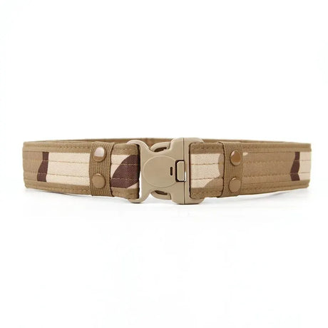 Unisex 130cm Canvas Belt-Quick-Release tacticle clothing BushLine Desert Camouflage 130cm
