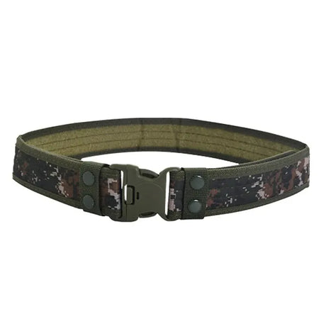Unisex 130cm Canvas Belt-Quick-Release tacticle clothing BushLine Woodland Digital 130cm