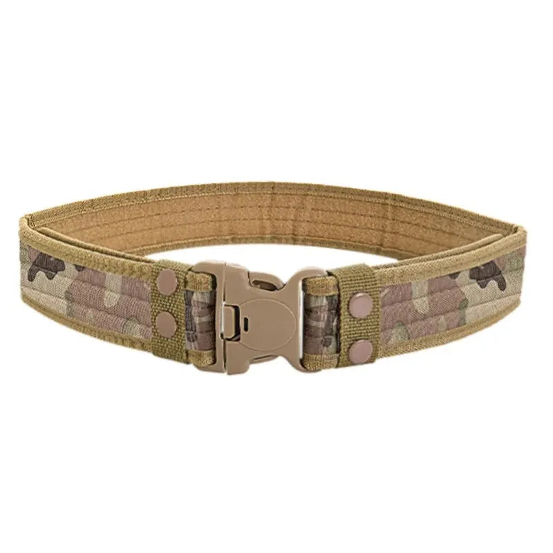Unisex 130cm Canvas Belt-Quick-Release tacticle clothing BushLine CP 130cm