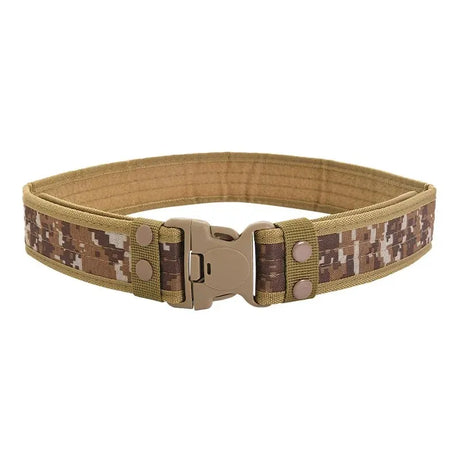 Unisex 130cm Canvas Belt-Quick-Release tacticle clothing BushLine Desert Digital 130cm