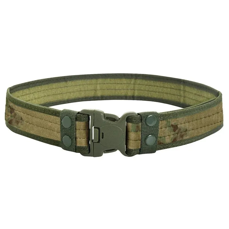 Unisex 130cm Canvas Belt-Quick-Release tacticle clothing BushLine ruins 130cm