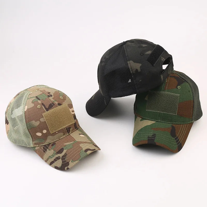Unisex Tactical Breathable Half Mesh Cap 12 Designs tactical hats  BushLine