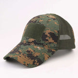 Unisex Tactical Breathable Half Mesh Cap 12 Designs tactical hats BushLine Jungle Digital