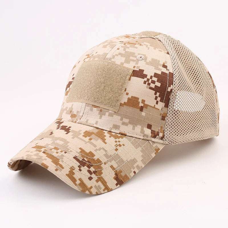 Unisex Tactical Breathable Half Mesh Cap 12 Designs tactical hats BushLine Desert Digital