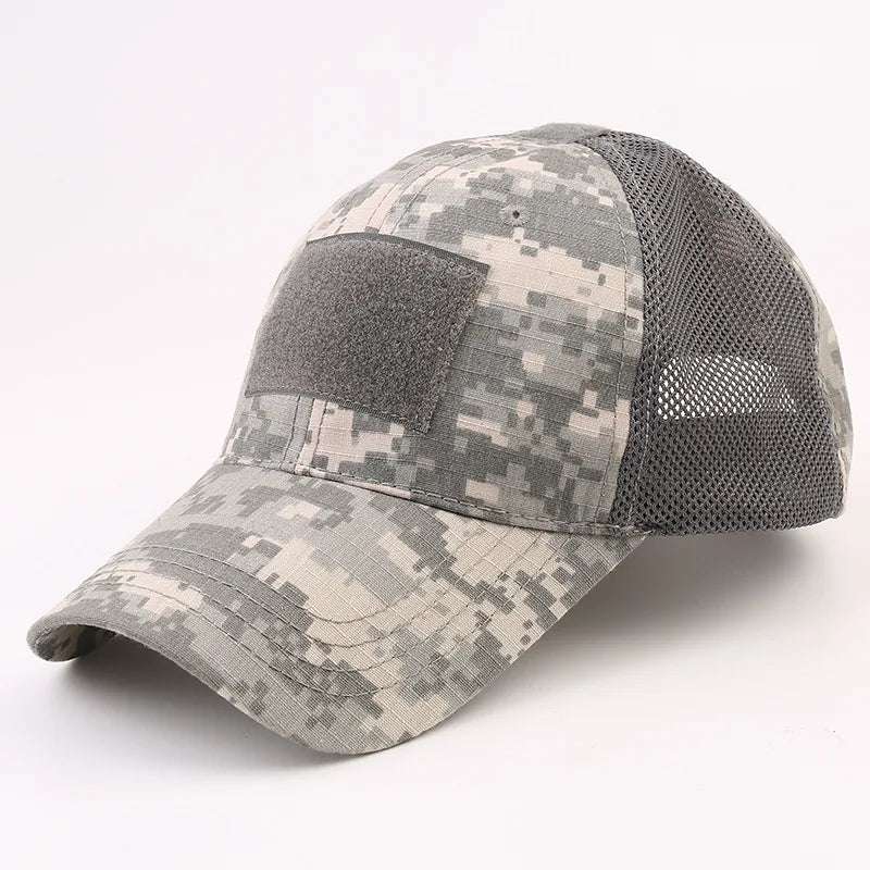 Unisex Tactical Breathable Half Mesh Cap 12 Designs tactical hats BushLine ACU